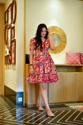 aalia floral cotton dress